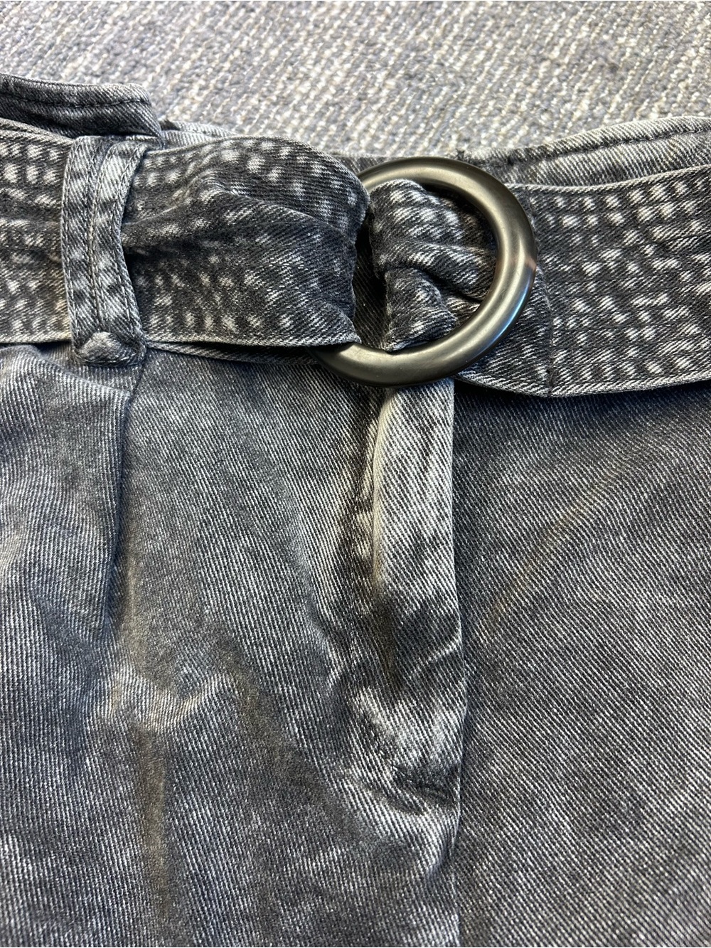 Sezane Rome Black Wash Shorts - Picture 3 of 5
